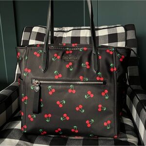 Kate Spade Black Cherry Cherries Chelsea Tote